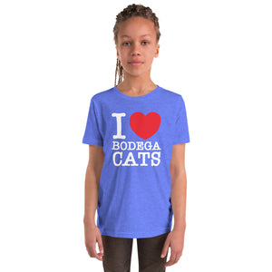 Youth Short Sleeve I Heart Bodega Cats T-Shirt