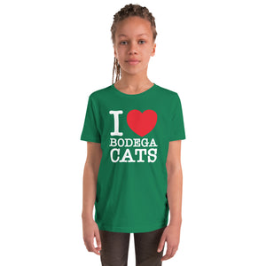 Youth Short Sleeve I Heart Bodega Cats T-Shirt