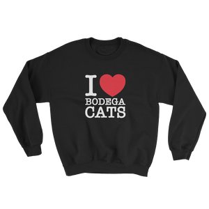 I Love Bodega Cats Crewneck (Black)